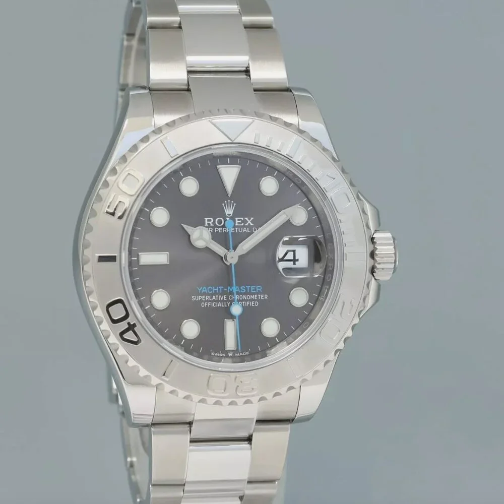 NEW Yacht Master 2023 Men's Platinum Watch With Box